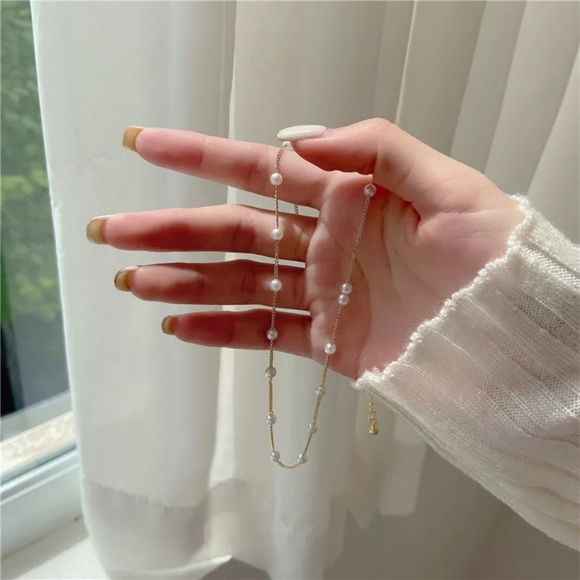 ๐โจ Dewdrop Pearl Necklace - Picture 3 of 5